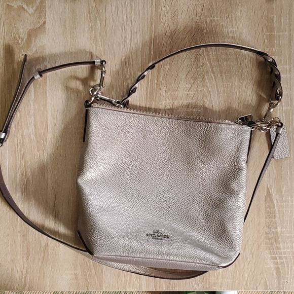 coach pewter purse